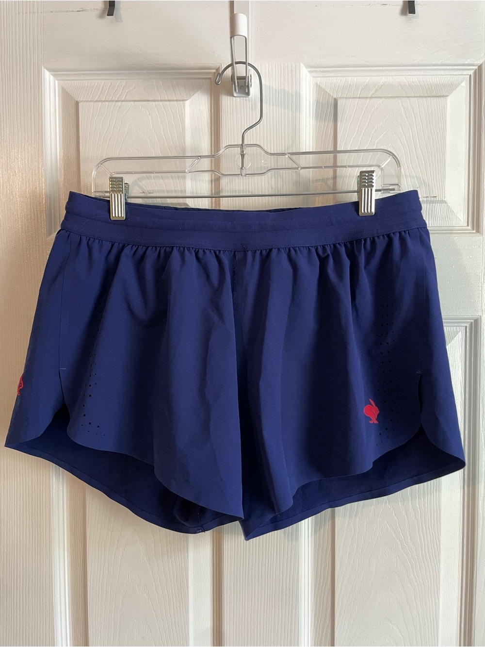 Women’s Navy Athletic Shorts with Pink Accent